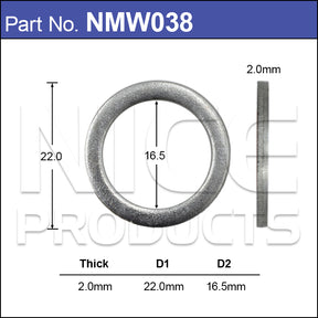 Mag Washer (T038) NMW038 - Nice Products | Universal Auto Spares