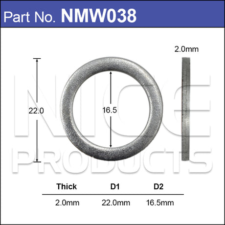 Mag Washer (T038) NMW038 - Nice Products | Universal Auto Spares