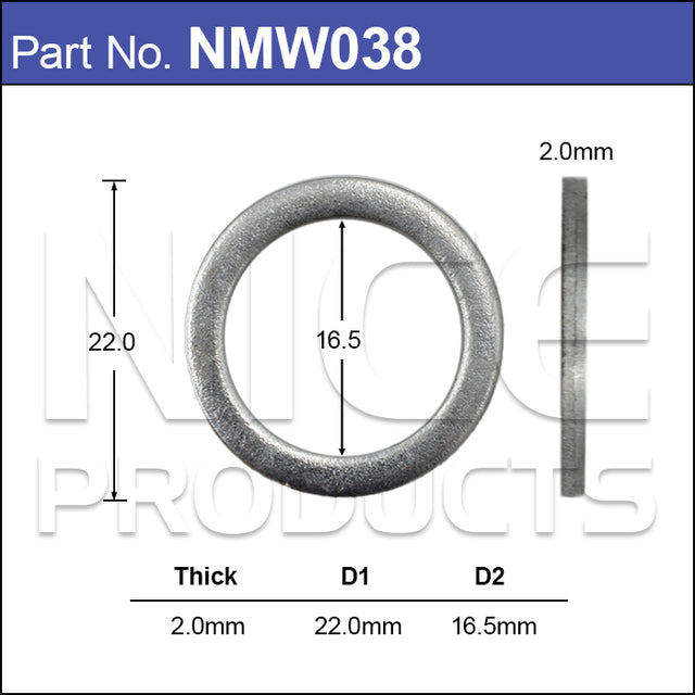 Mag Washer (T038) NMW038 - Nice Products | Universal Auto Spares