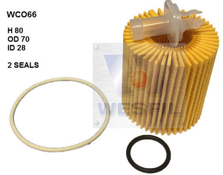 Oil Filter R2664P Fits Lexus WCO66 - Wesfil | Universal Auto Spares