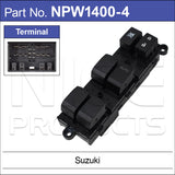 Power Window Switch NPW1400-4 - Nice Products | Universal Auto Spares