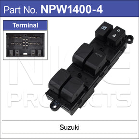 Power Window Switch NPW1400-4 - Nice Products | Universal Auto Spares