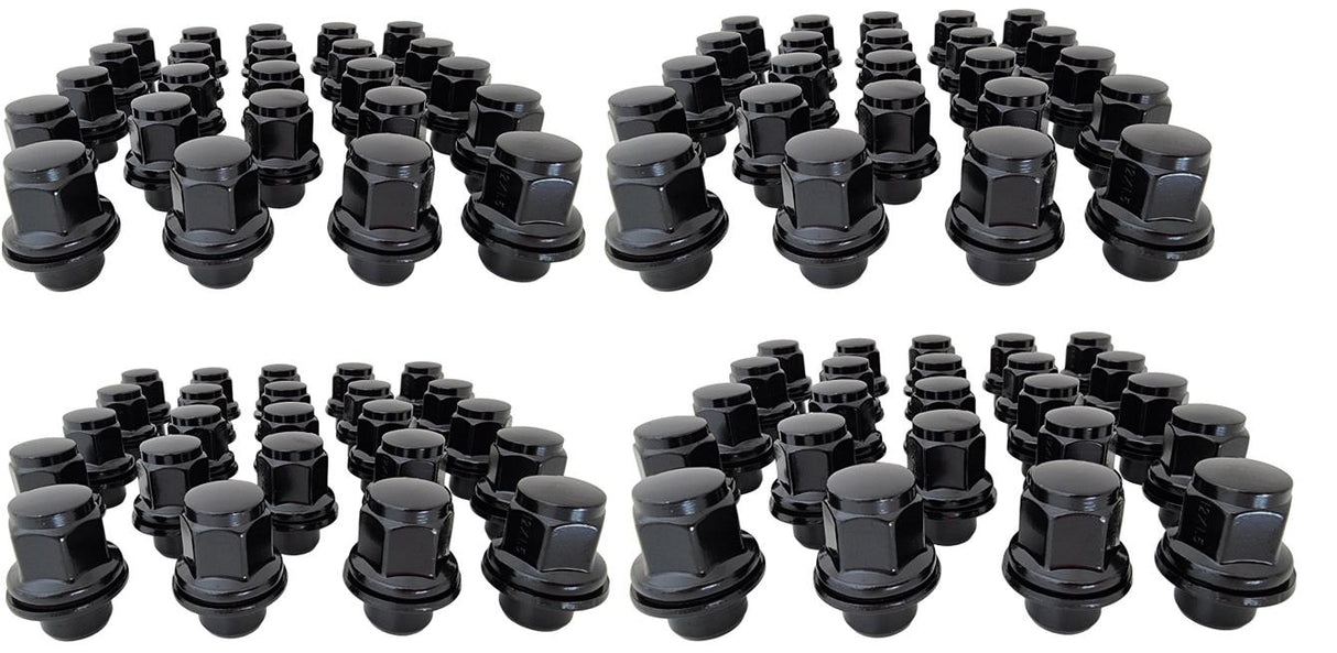 Toyota Ladcruiser Black Wheel Nuts pk100 NN662B-100 - Nice Products | Universal Auto Spares