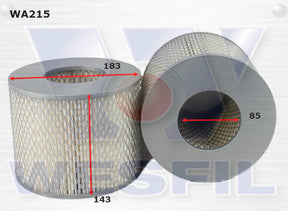 Air Filter A215 Fits Daihatsu/Toyota WA215 - Wesfil