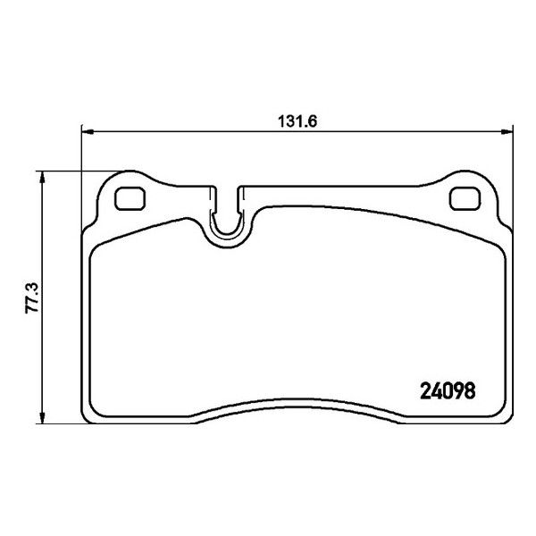 Brake Pad Set Front Axle Disc T1499 - Hella Pagid
