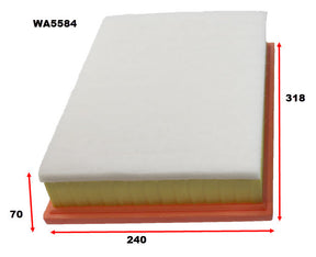 Air Filter A2062 Fits Foton WA5584 - Wesfil