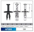 Fasteners Bag 1000 AF005-1000 - Nice Products | Universal Auto Spares