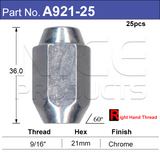 Chrome Nut Pk25 A921-25 - Nice Products | Universal Auto Spares