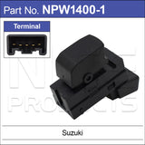 Single Power Window Switch NPW1400-1 - Nice Products | Universal Auto Spares