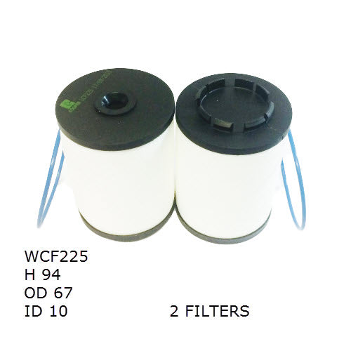 Diesel Fuel Filter R2833P Holden (2 Filters) WCF225 - Cooper