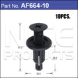 Fasteners Pkt 10 AF664-10 - Nice Products | Universal Auto Spares