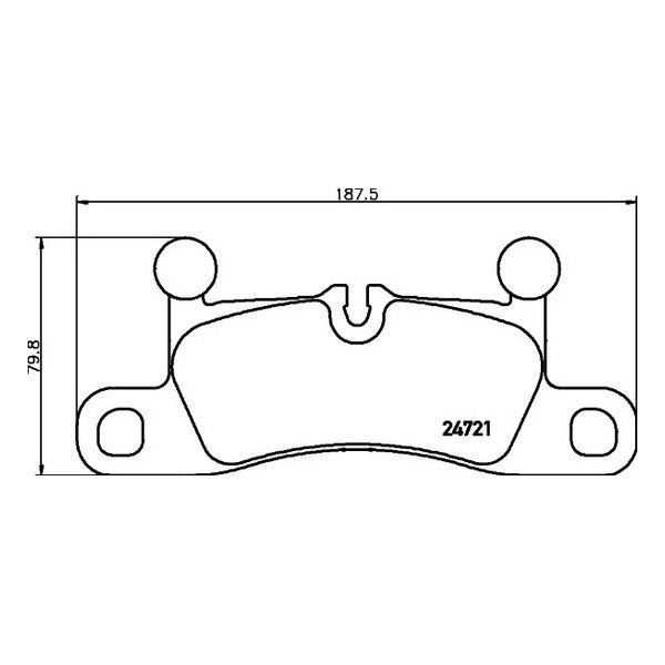 Brake Pad Set Rear Axle Disc T1937 - Hella Pagid