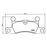 Brake Pad Set Rear Axle Disc T1937 - Hella Pagid