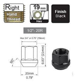 Wheel Nuts Black NN210B - Nice Products | Universal Auto Spares