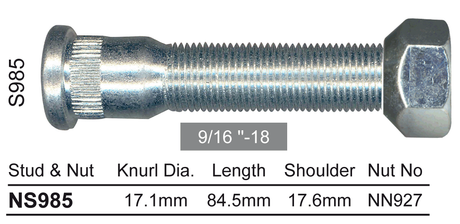Stud & Nut NS985 - Nice Products | Universal Auto Spares