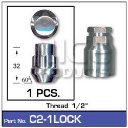 Lock Nuts With KEY number 82 C2LOCK82 - Nice Products | Universal Auto Spares