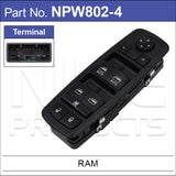 Power Window Switch NPW802-4 - Nice Products | Universal Auto Spares