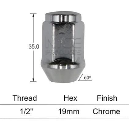 Wheel Nuts pk 5 NN209-5 - Nice Products | Universal Auto Spares