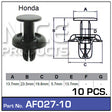Fasteners Pkt 10 AF027-10 - Nice Products | Universal Auto Spares