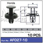 Fasteners Pkt 10 AF027-10 - Nice Products | Universal Auto Spares