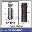 Lock Nuts A6-20LOCK -Pack Of 20 Nice Products | Universal Auto Spares