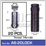 Lock Nuts A6-20LOCK -Pack Of 20 Nice Products | Universal Auto Spares