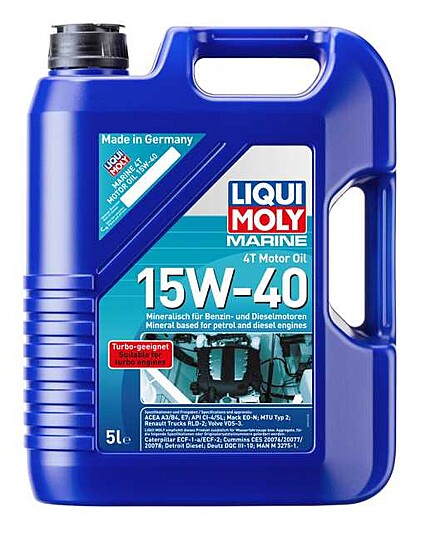Marine 4T Motor Oil 15W-40 5L - LIQUI MOLY | Universal Auto Spares