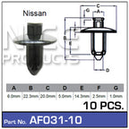Fasteners pkt10 AF031-10 - Nice Products | Universal Auto Spares