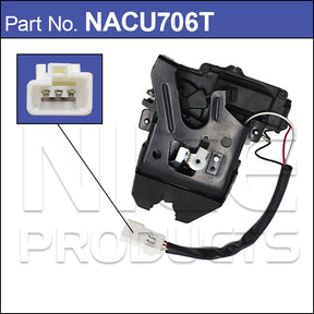 Tailgate Lock Actuator NACU706T - Nice Products | Universal Auto Spares