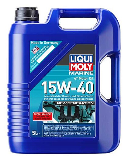 Marine 4T Motor Oil 15W-40 New Generation 5L - LIQUI MOLY | Universal Auto Spares