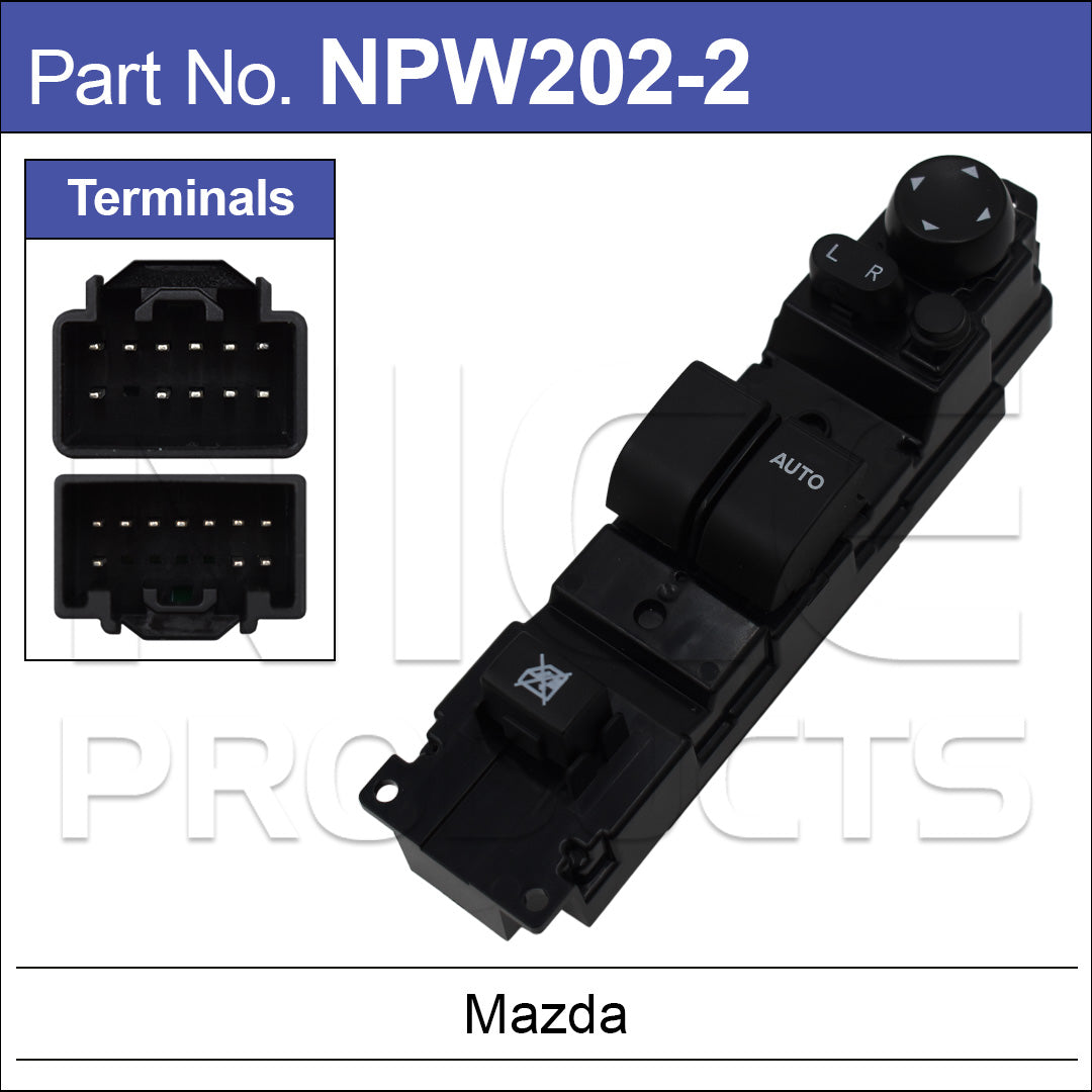 Power Window Switch NPW202-2 - Nice Products | Universal Auto Spares
