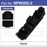 Power Window Switch NPW202-2 - Nice Products | Universal Auto Spares