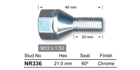 One Piece Stud NR336 - Nice Products | Universal Auto Spares