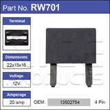 Relay OEM: 13502754 RW701 - Nice Products | Universal Auto Spares