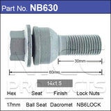 WHEEL BOLT NB630 - Nice Products | Universal Auto Spares