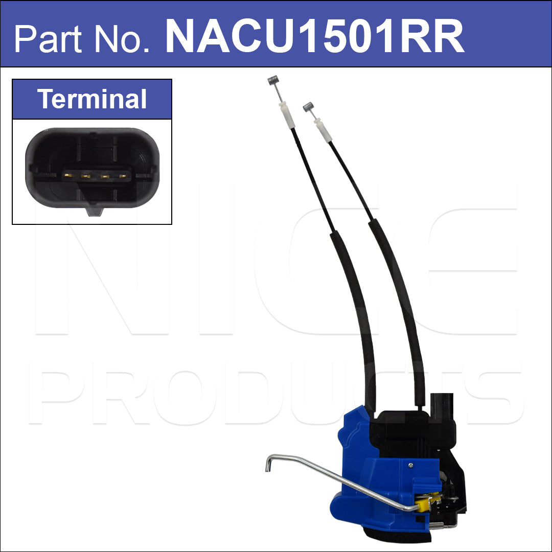 Door Lock Actuator Rear LEFT NACU1501RR - Nice Products | Universal Auto Spares