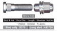 Wheel Stud & Nut NS370B - Nice Products | Universal Auto Spares