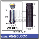 Chrome Nuts A2-20LOCK - Nice Products | Universal Auto Spares