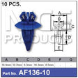 FASTENERS Pkt 10 AF136-10 - Nice Products | Universal Auto Spares