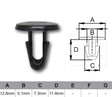 FASTENERS Bag 100 AF226-100 - Nice Products | Universal Auto Spares