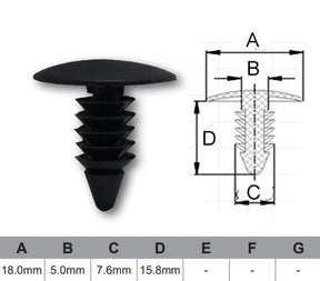 FASTENERS Bag 100 AF229-100 - Nice Products | Universal Auto Spares