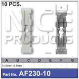 FASTENERS Pkt 10 AF230-10 - Nice Products | Universal Auto Spares