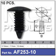 FASTENERS Pkt 10 AF253-10 - Nice Products | Universal Auto Spares