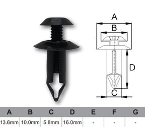 FASTENERS Bag 100 AF380-100 - Nice Products | Universal Auto Spares