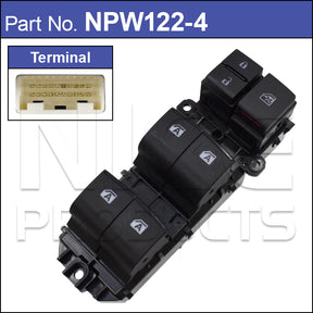 Power Window Switch NPW122-4 - Nice Products | Universal Auto Spares