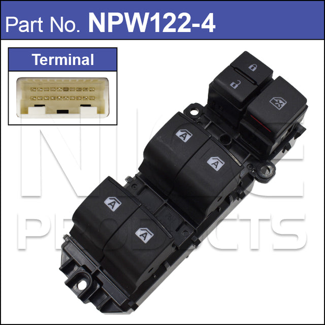 Power Window Switch NPW122-4 - Nice Products | Universal Auto Spares