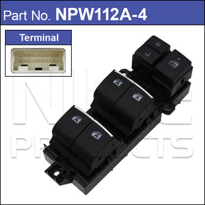 Power Window Switch NPW112A-4 - Nice Products | Universal Auto Spares