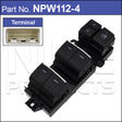 Power Window Switch NPW112-4 - Nice Products | Universal Auto Spares