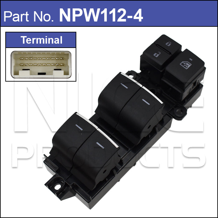 Power Window Switch NPW112-4 - Nice Products | Universal Auto Spares