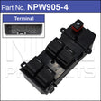 Power Window Switch NPW905-4 - Nice Products | Universal Auto Spares